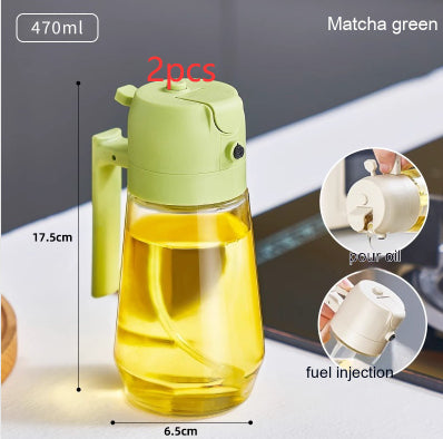 Mom’s 2-in-1 Premium Glass Oil Sprayer & Dispenser Bottle