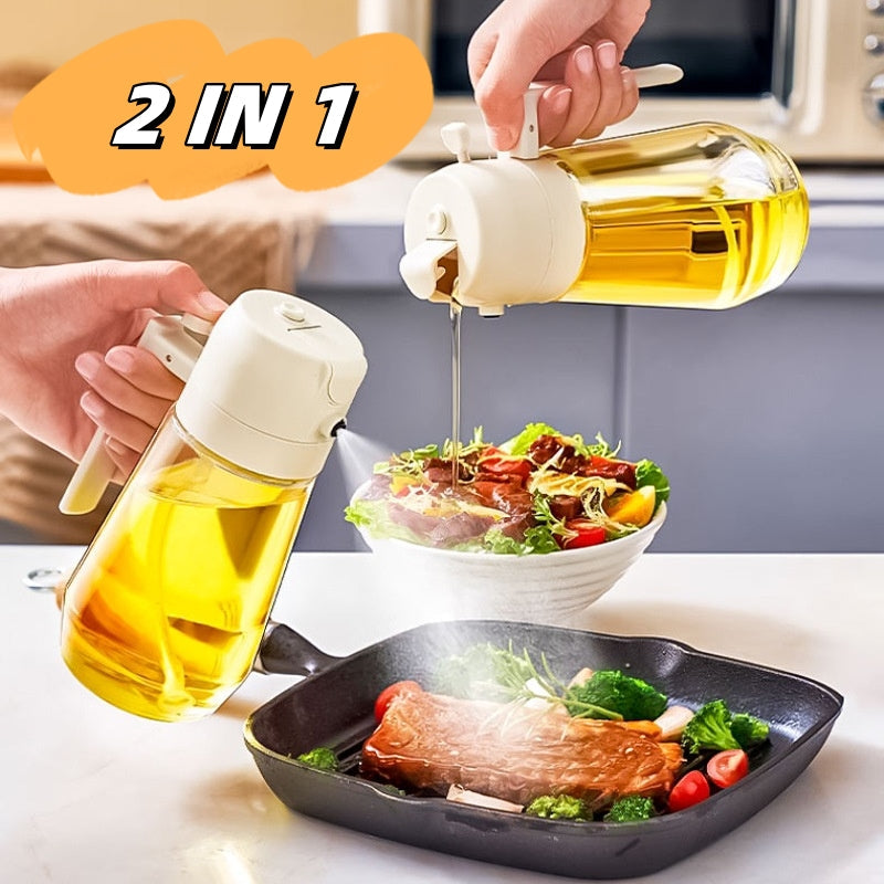 Mom’s 2-in-1 Premium Glass Oil Sprayer & Dispenser Bottle