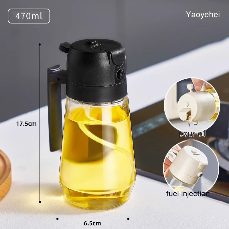 Mom’s 2-in-1 Premium Glass Oil Sprayer & Dispenser Bottle