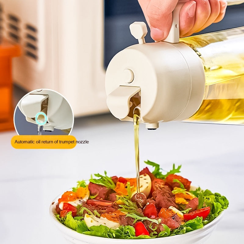 Mom’s 2-in-1 Premium Glass Oil Sprayer & Dispenser Bottle