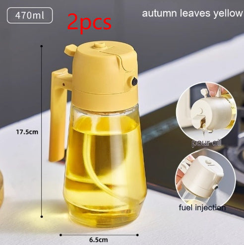 Mom’s 2-in-1 Premium Glass Oil Sprayer & Dispenser Bottle