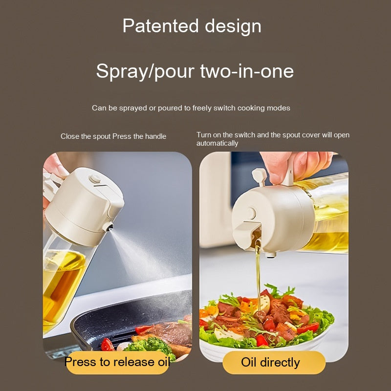 Mom’s 2-in-1 Premium Glass Oil Sprayer & Dispenser Bottle