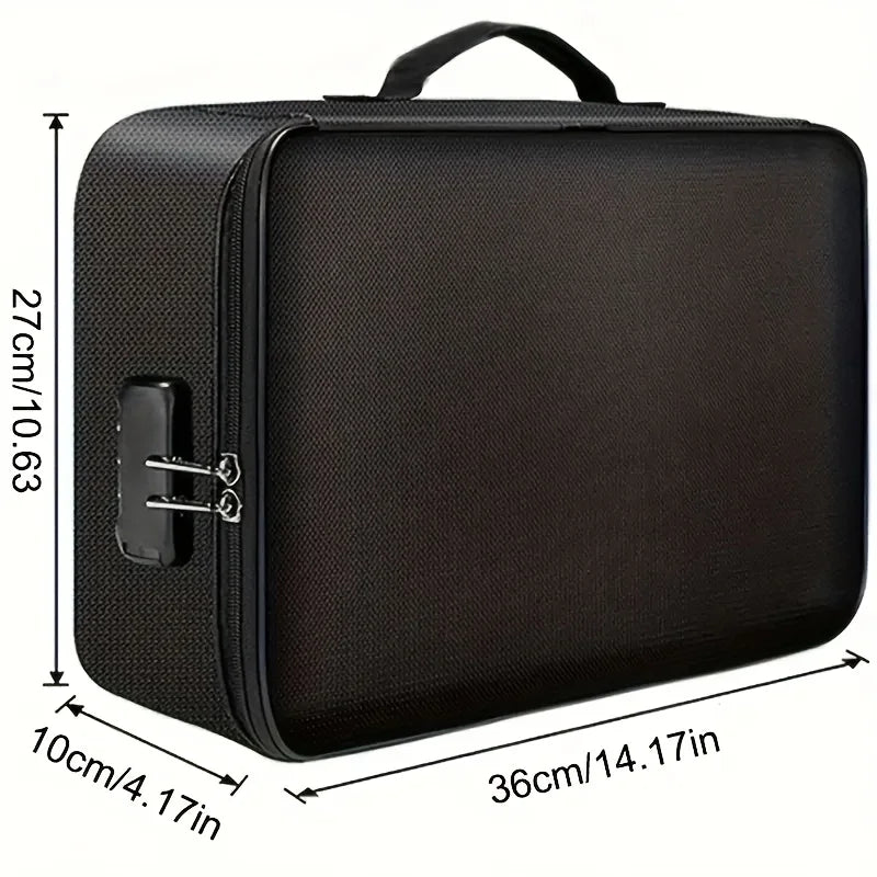 Family Emergency Grab-and-Go Fireproof & Waterproof Document Bag