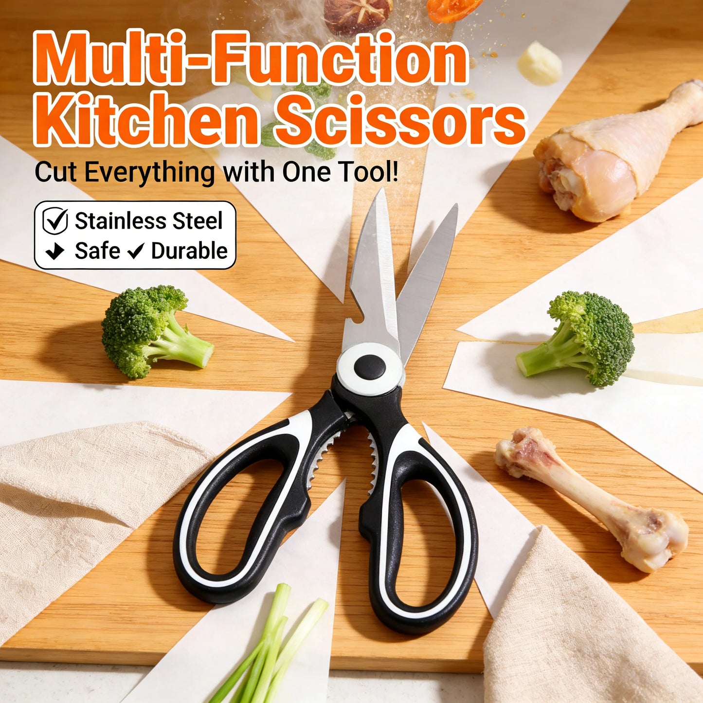Mom’s Ultimate 6-in-1 Heavy Duty Kitchen Shears