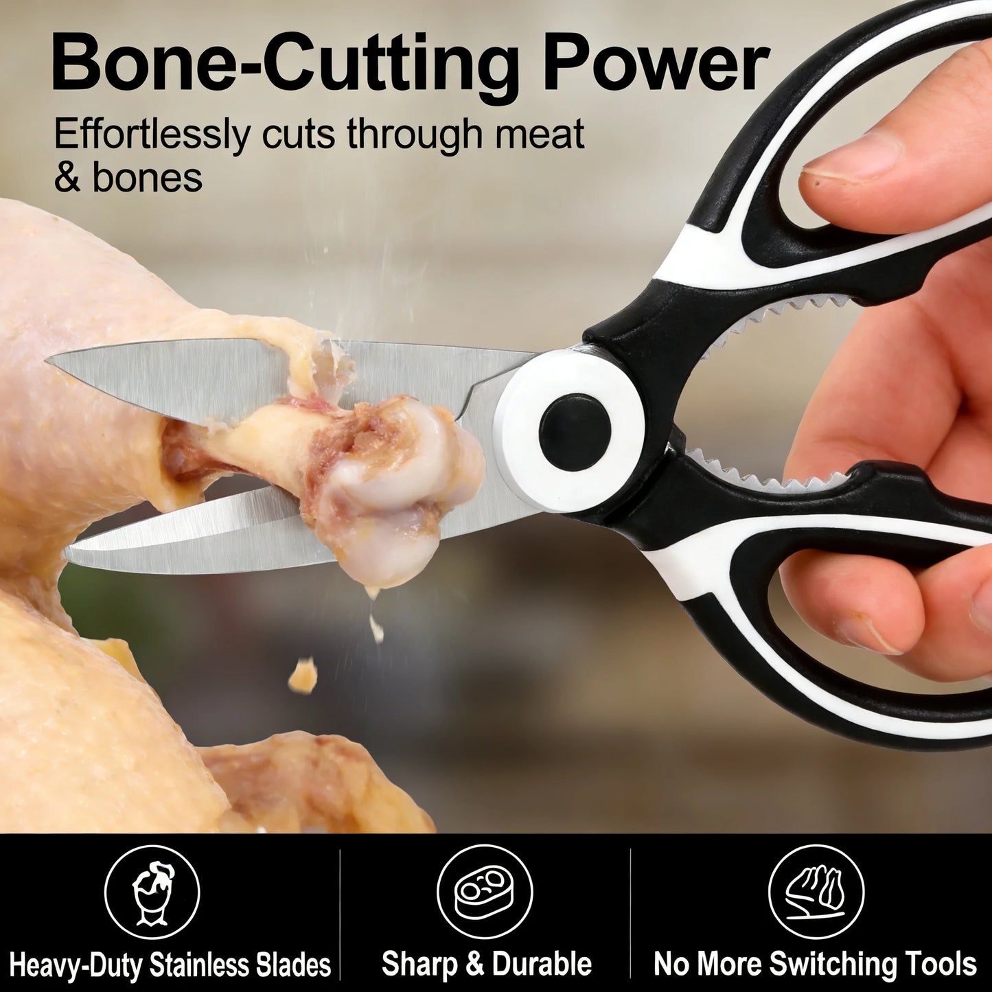Mom’s Ultimate 6-in-1 Heavy Duty Kitchen Shears