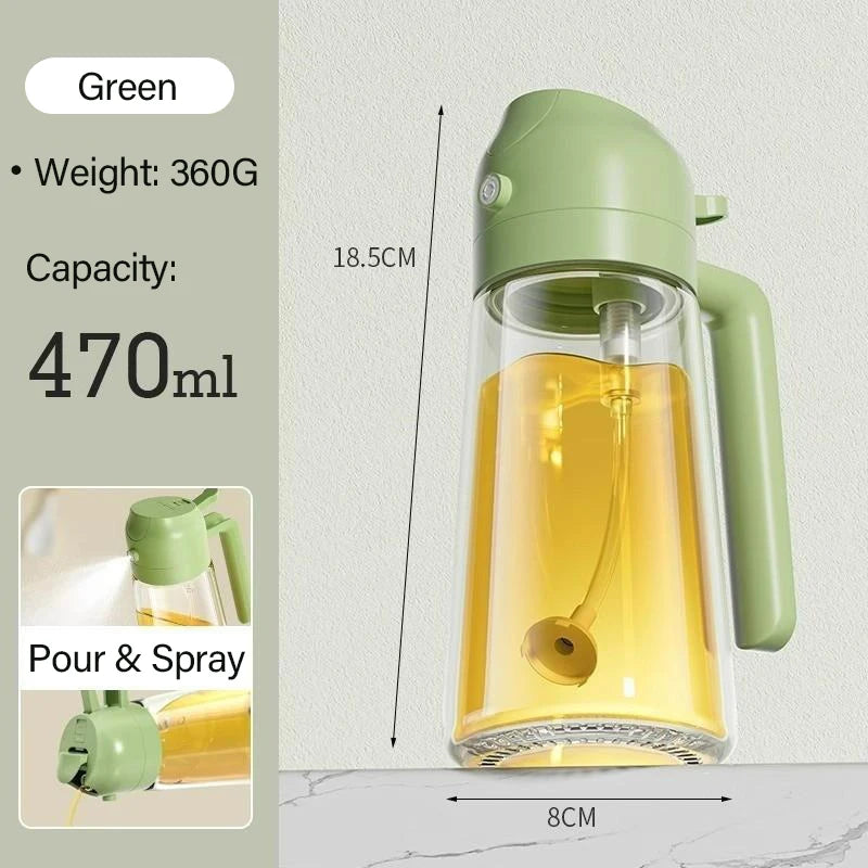 Mom’s 2-in-1 Premium Glass Oil Sprayer & Dispenser Bottle