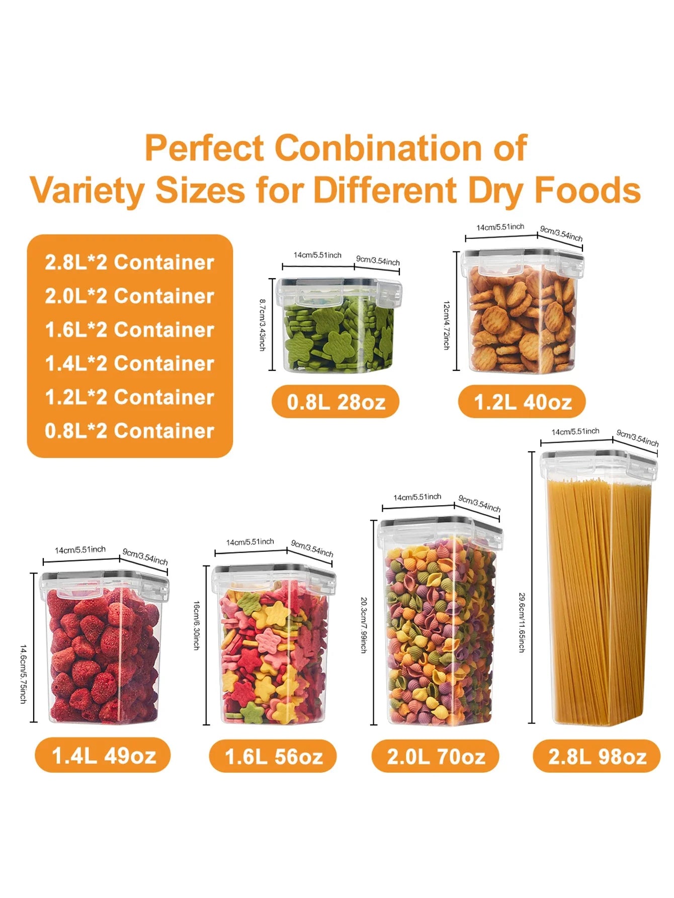 24-Piece Airtight Food Storage Container Set With Lids