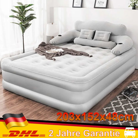 Mom’s Express Portable Inflatable Mattress & Built-In Comfort Sleeping Bed
