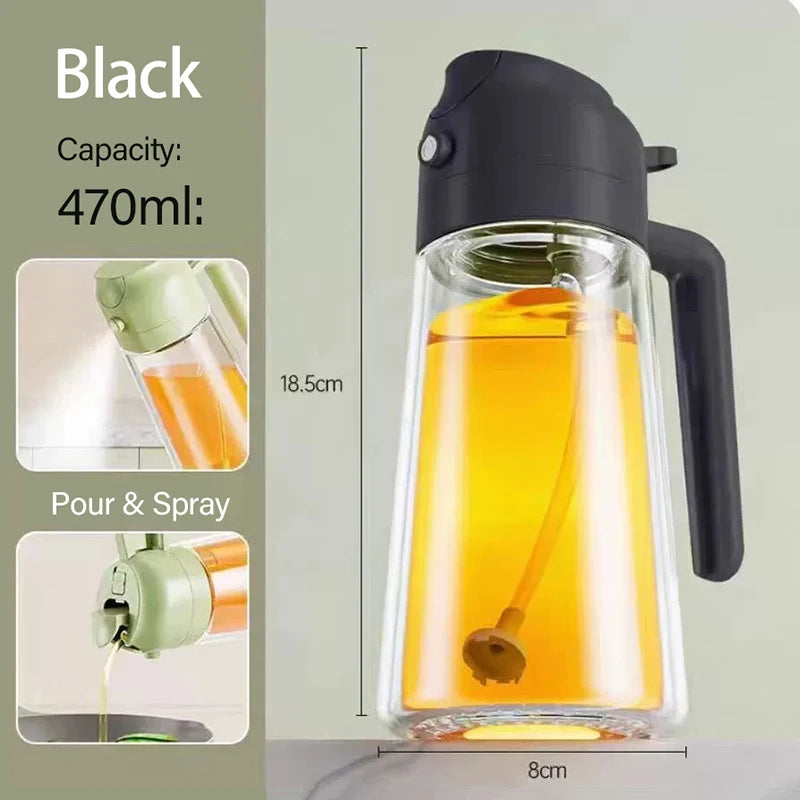 Mom’s 2-in-1 Premium Glass Oil Sprayer & Dispenser Bottle
