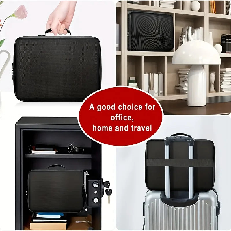 Family Emergency Grab-and-Go Fireproof & Waterproof Document Bag