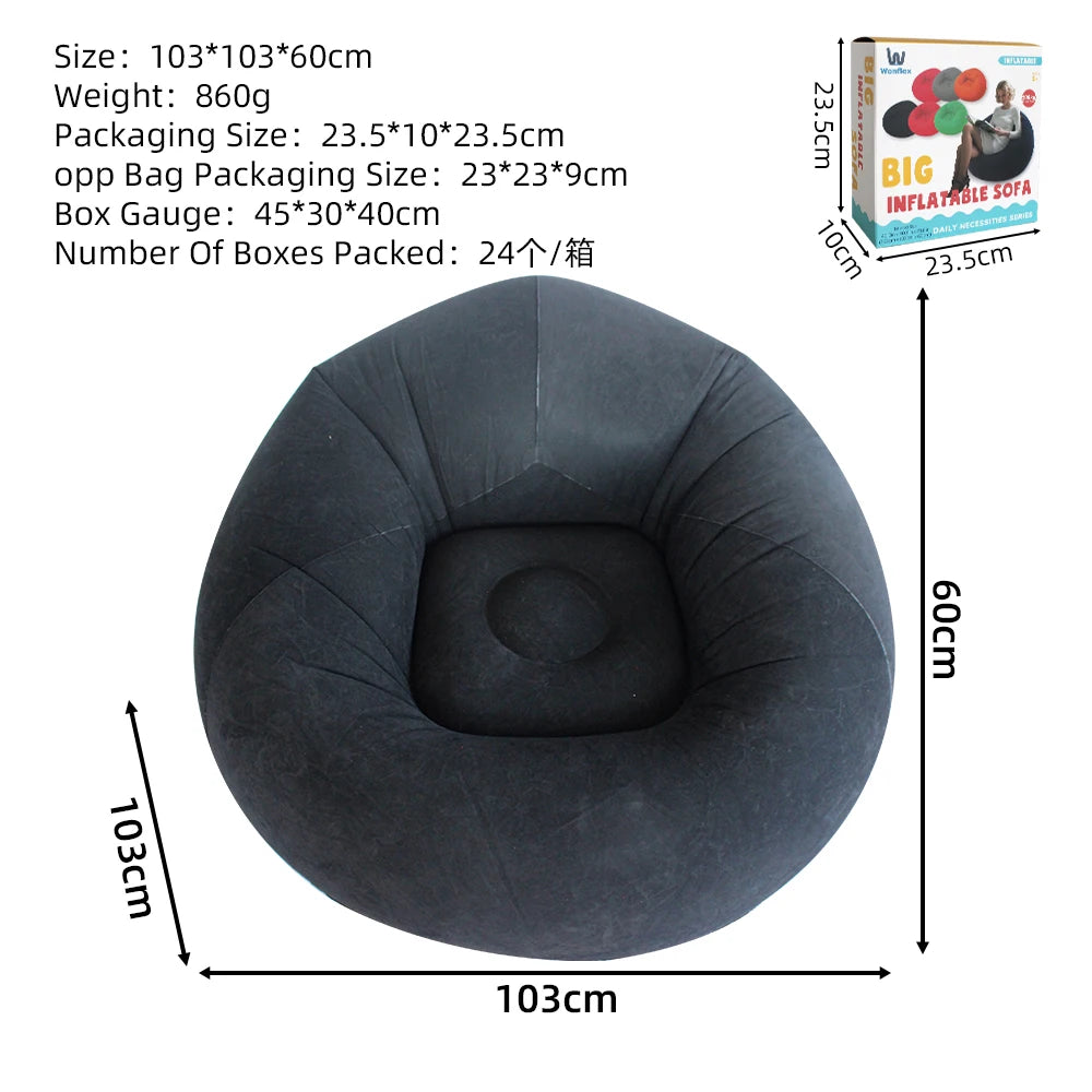 Mom’s Escape Portable Inflatable Lazy Sofa & Cozy Lounge Chair