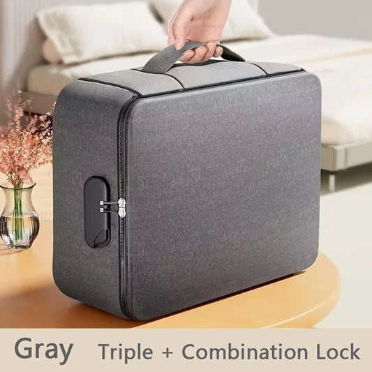 Family Emergency Grab-and-Go Fireproof & Waterproof Document Bag