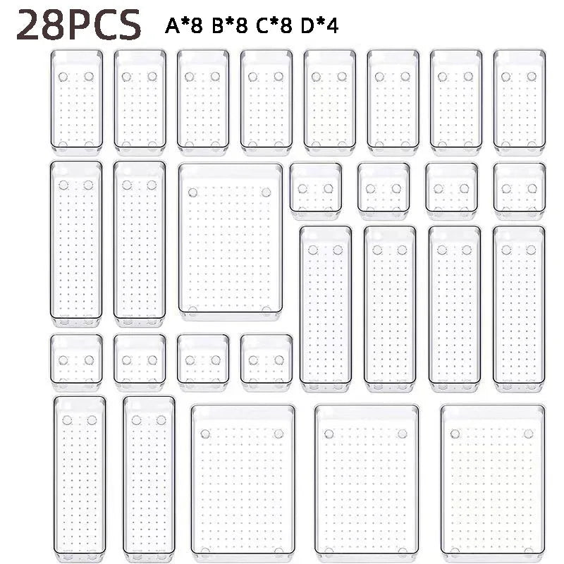 Mom’s Custom 25-Piece Ultra-Clear Drawer Organizer Set