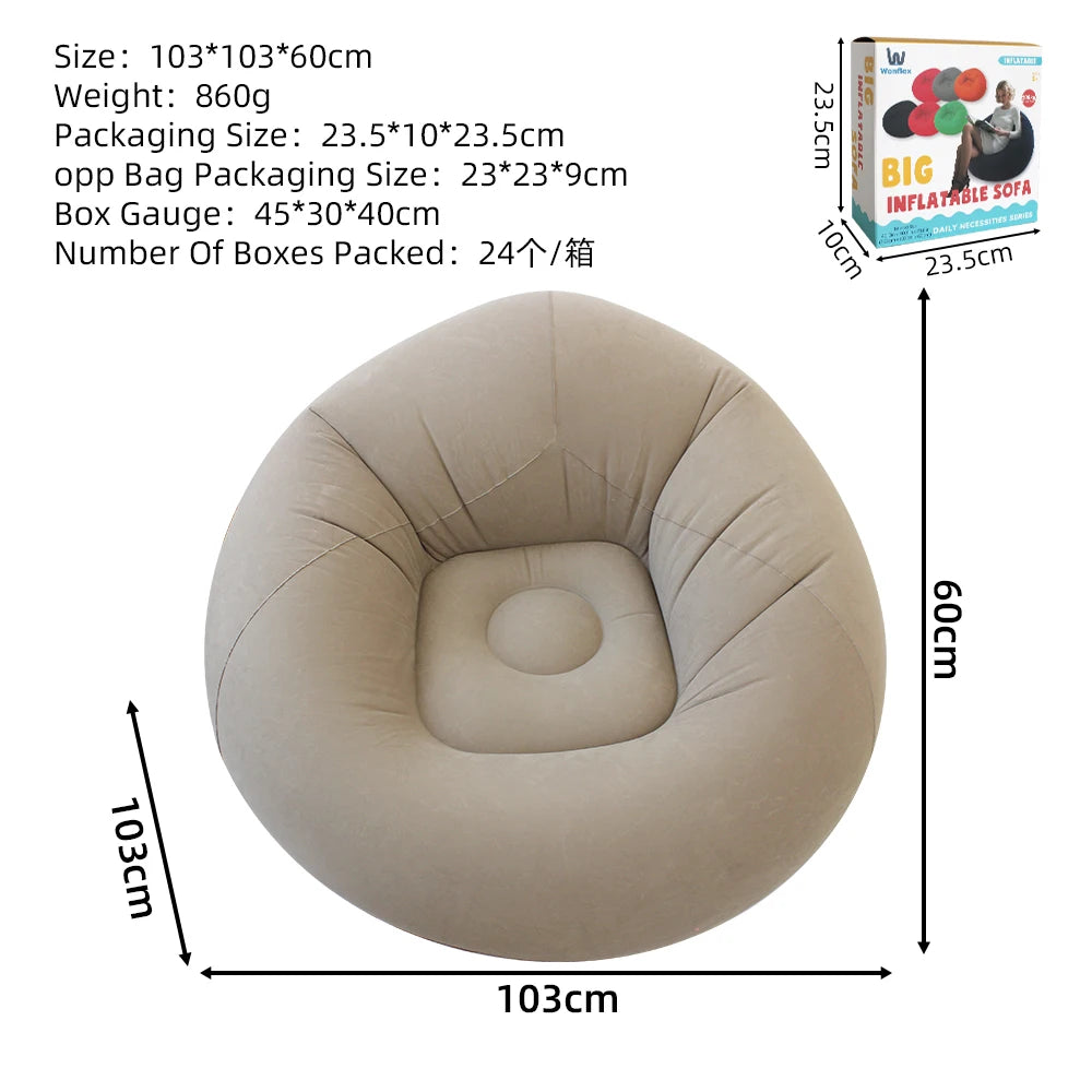 Mom’s Escape Portable Inflatable Lazy Sofa & Cozy Lounge Chair
