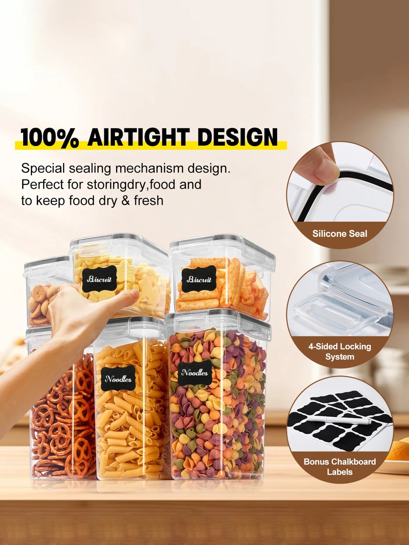 24-Piece Airtight Food Storage Container Set With Lids
