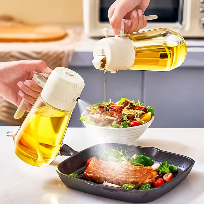 Mom’s 2-in-1 Premium Glass Oil Sprayer & Dispenser Bottle