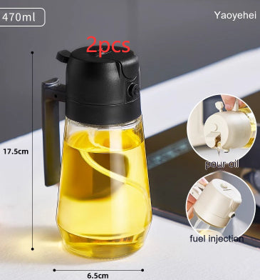 Mom’s 2-in-1 Premium Glass Oil Sprayer & Dispenser Bottle